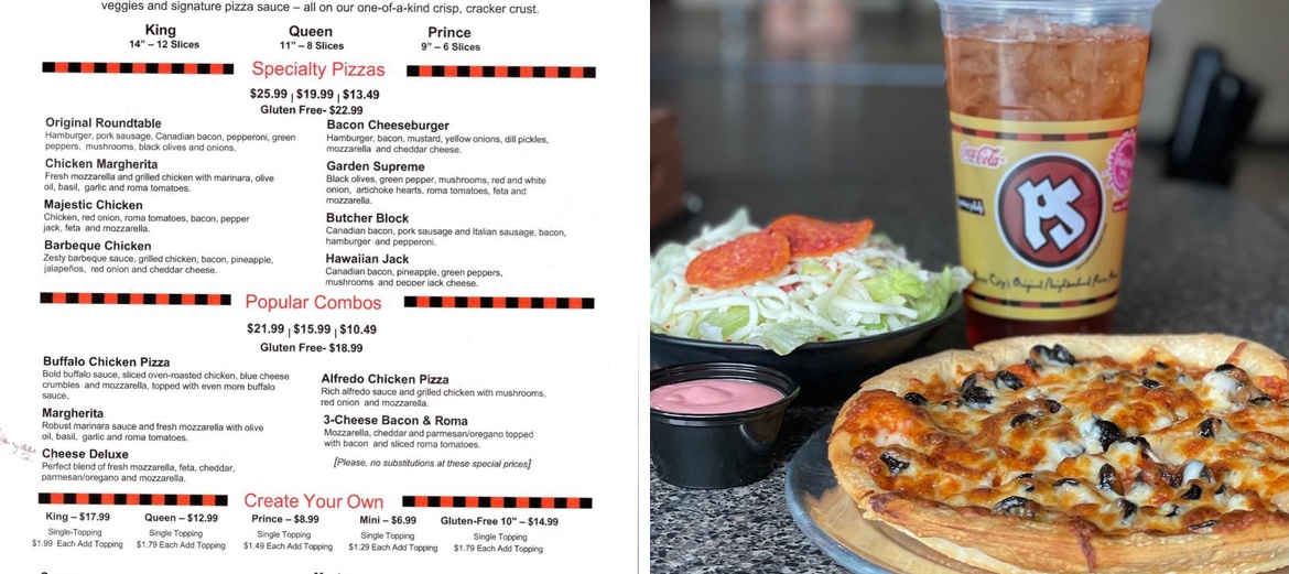 Pizza Shoppe Menu